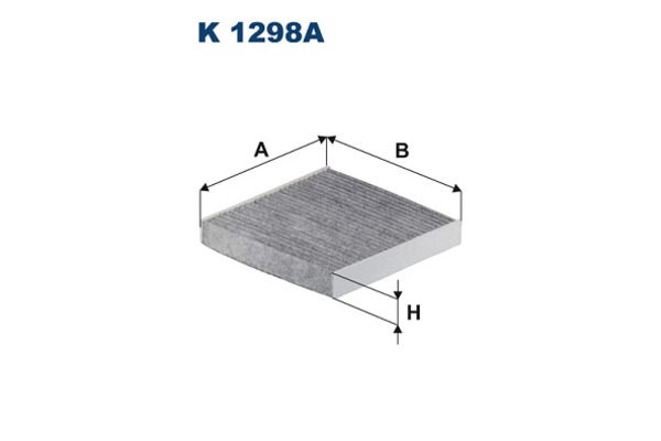 Filtr kabiny z węglem aktywnym  K 1298A FILTRON WIX